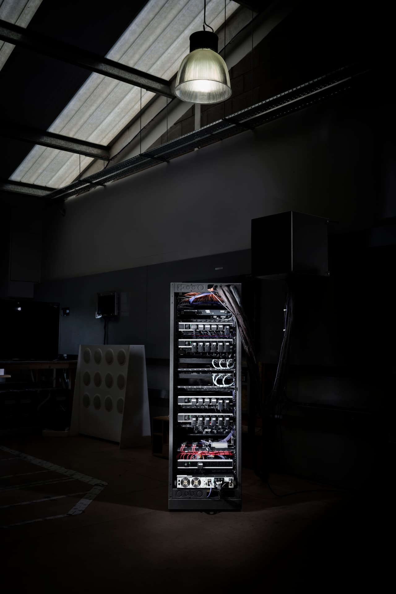 Dressed rack under test at OKTOLabs