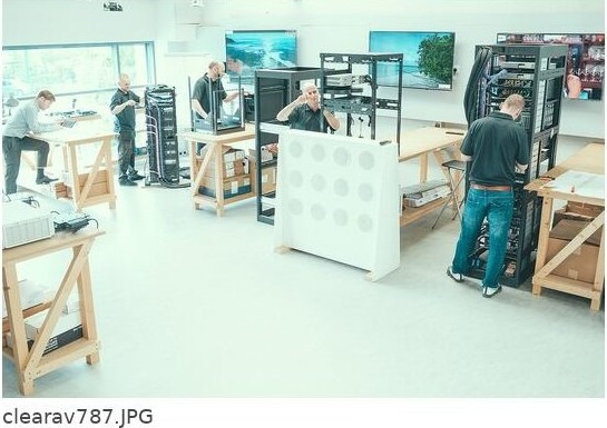 Systems staged on the workshop floor