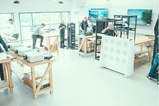 Rack under test at OKTOLabs